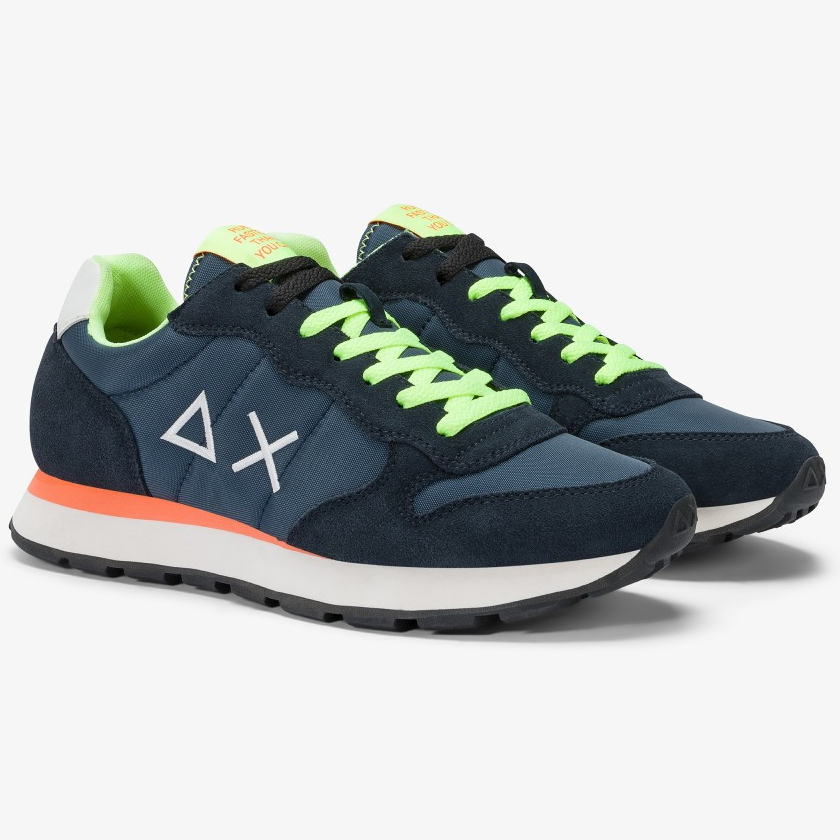 SCARPE SUN68 TOM FLUO BLU