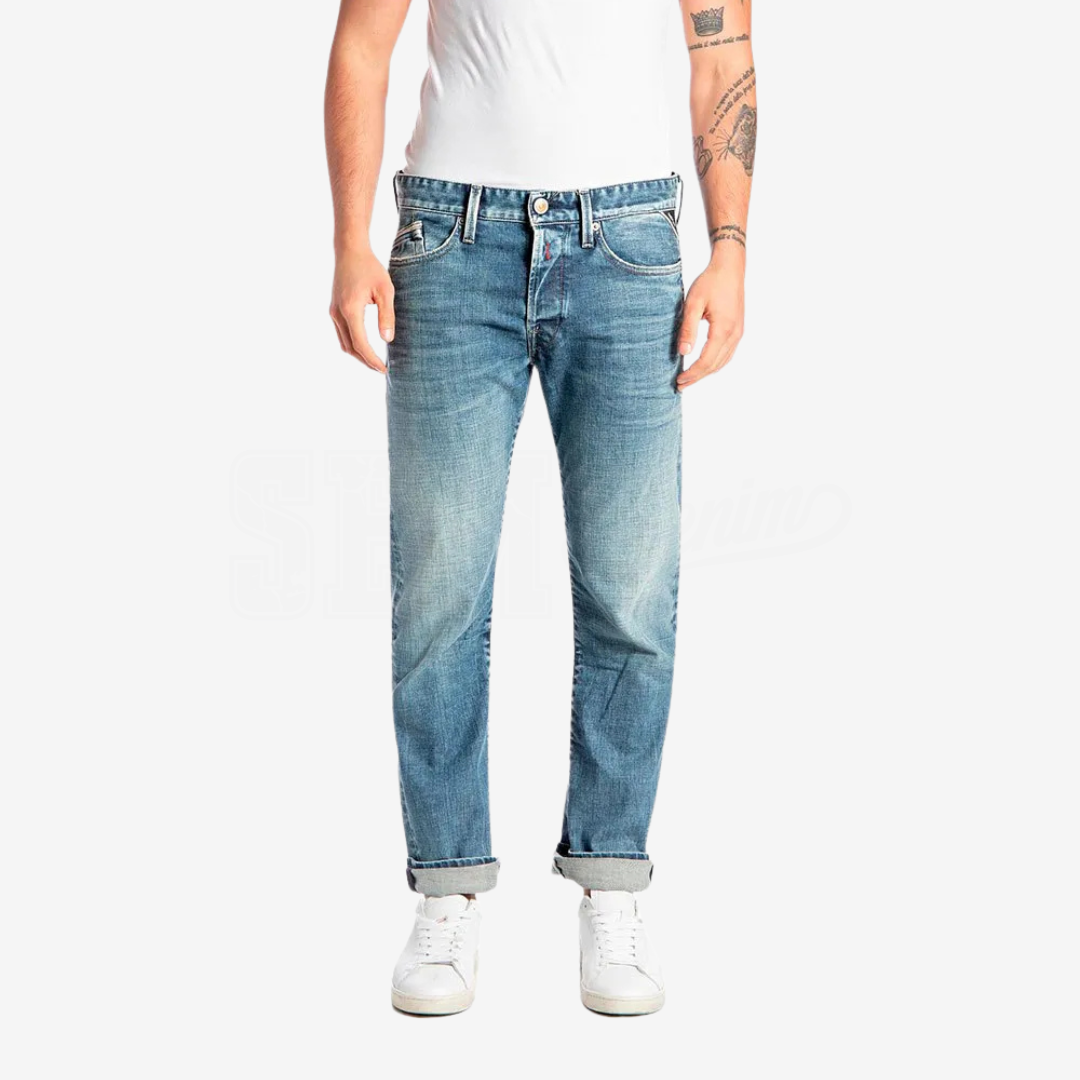 JEANS REPLAY WAITOM REGULAR FIT 12OZ CONFORT OLDWASH