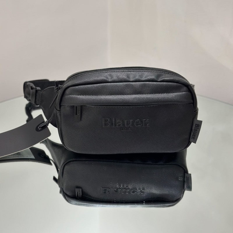 MARSUPIO BLAUER PELLE MARTELLATA VAGAN BOOM 13X22X6