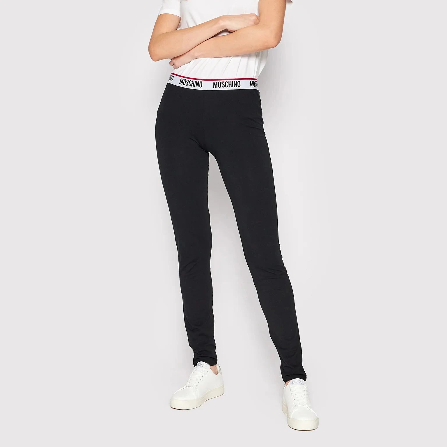 LEGGINS MOSCHINO STRETCH JERSEY BANDA