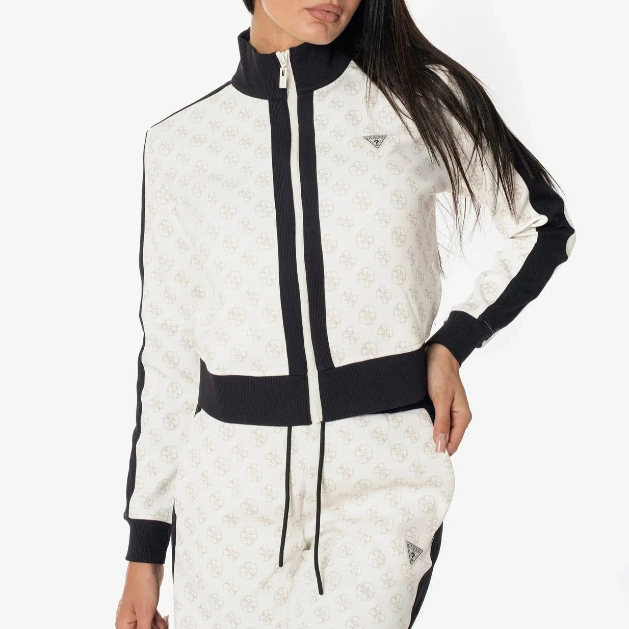 FELPA GUESS ELEA CON COLLO ALZATO