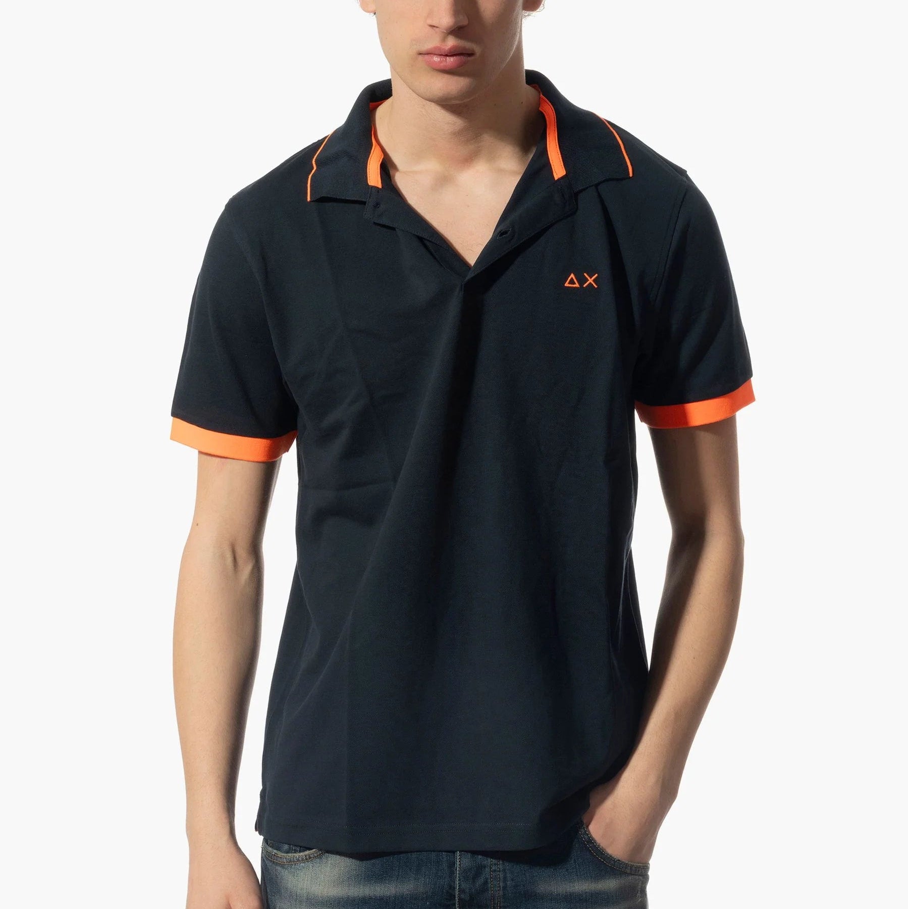 POLO SUN68 SMALL LOGO FLUO