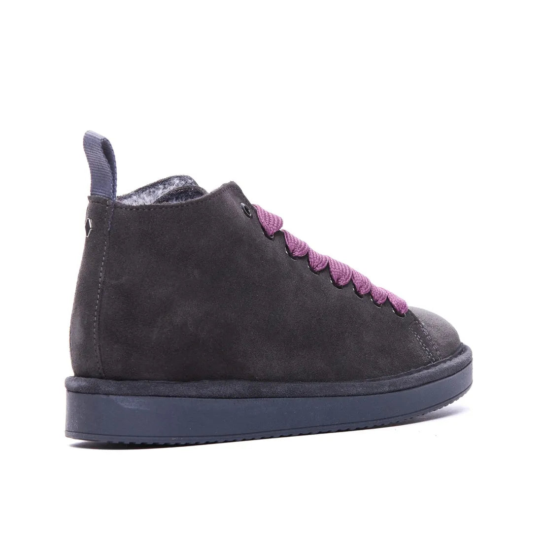 POLACCHINO PANCHIC SUEDE INT. FUR ANTRACITE L. BROWNROSE