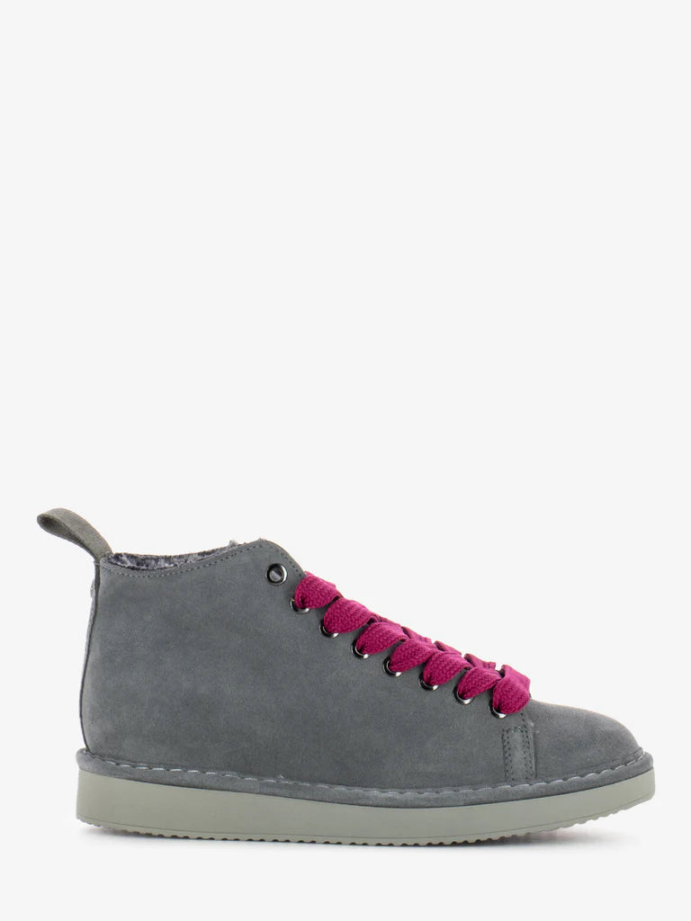 POLACCHINO PANCHIC SUEDE INT. FUR GRIGIO L. FUXIA