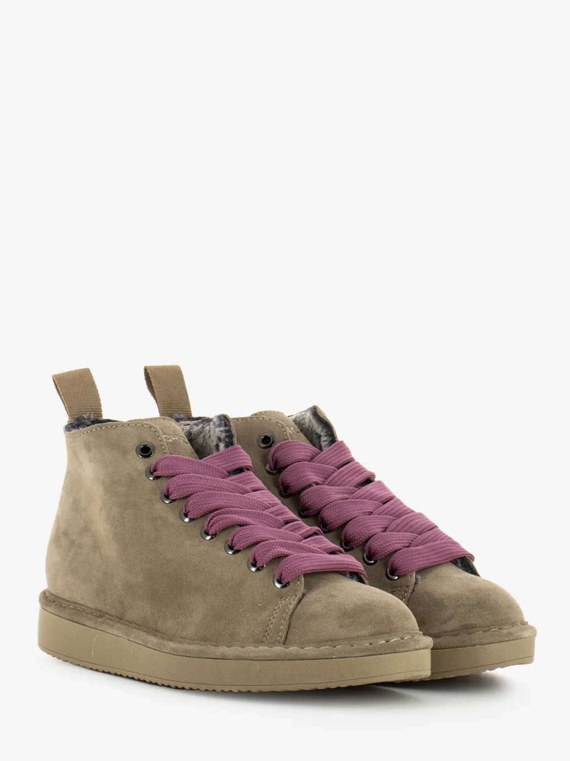 POLACCHINO PANCHIC SUEDE INT. FUR WALNUT L. BROWNROSE