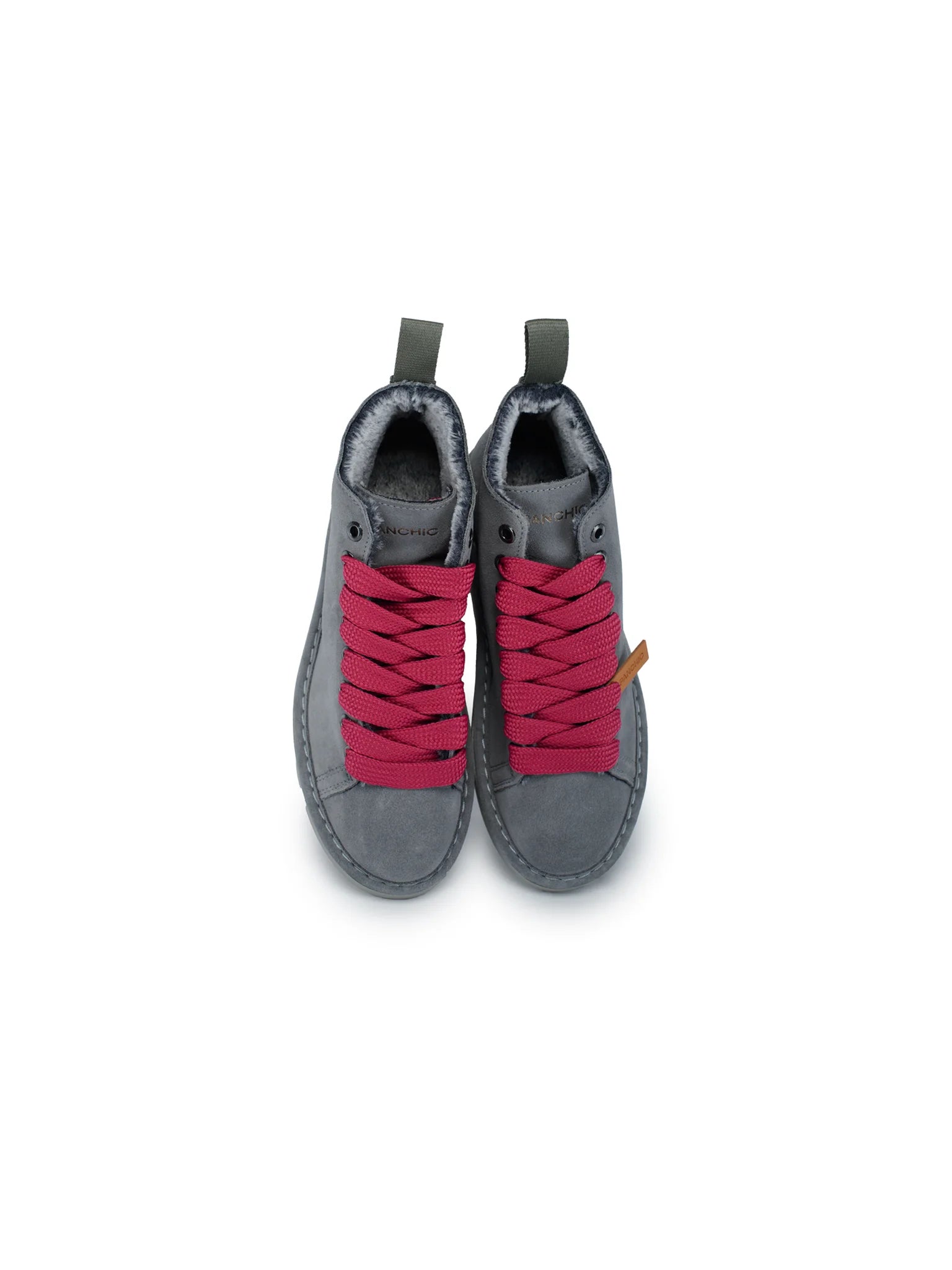 POLACCHINO PANCHIC SUEDE INT. FUR GRIGIO L. FUXIA
