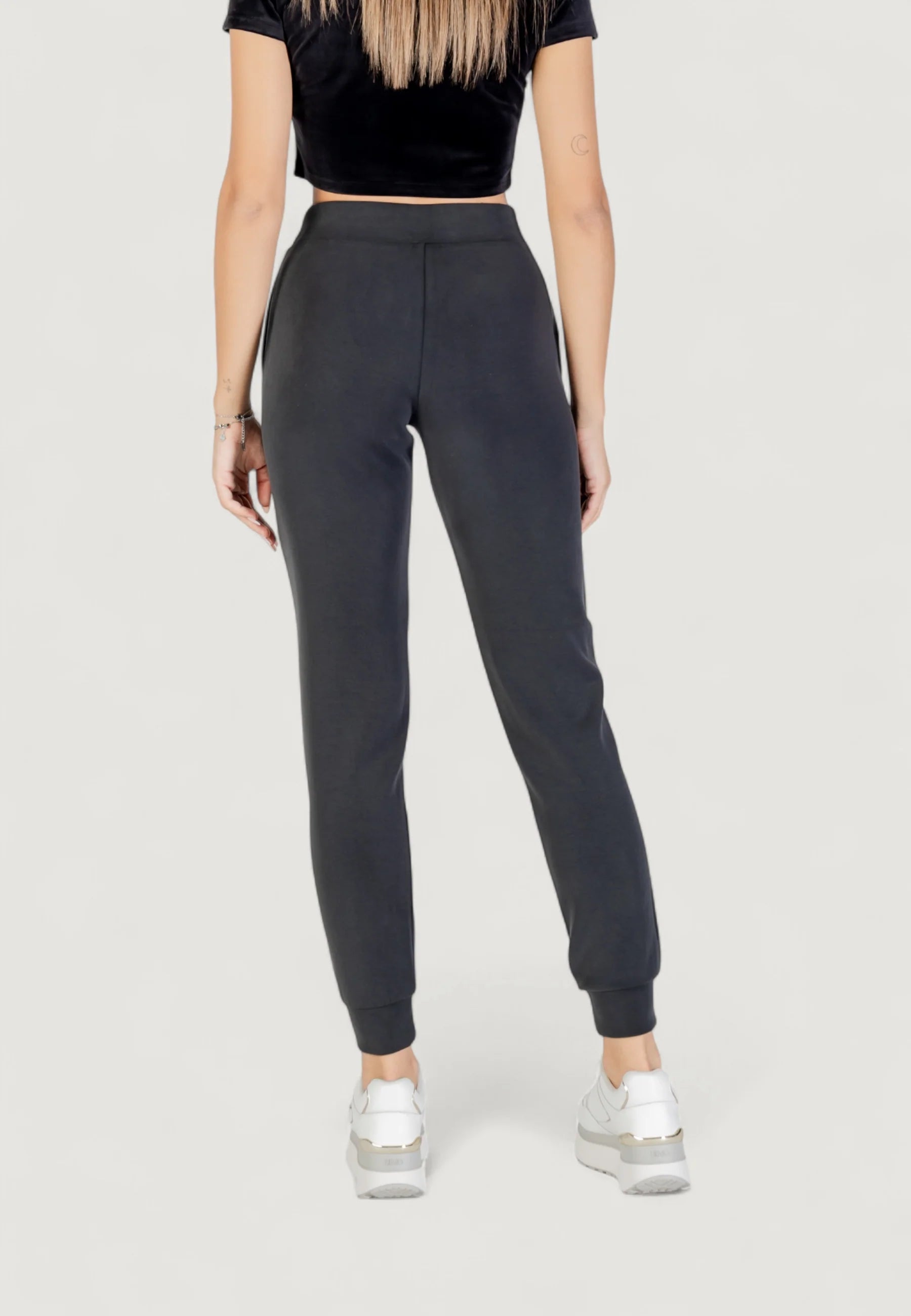 PANTALONE GUESS OLYMPE LONG CON POLSINO SUL FONDO