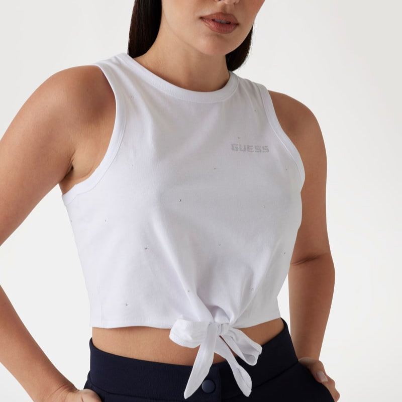 CANOTTA GUESS CROP NODO PRIMULA RHINESTONES