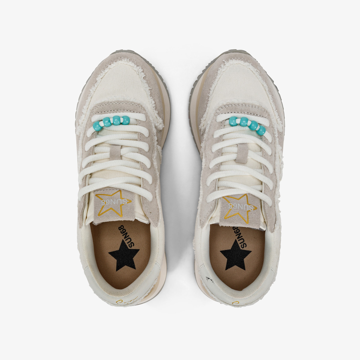 SCARPE SUN68 BIG STARGIRL CANVAS BIANCO