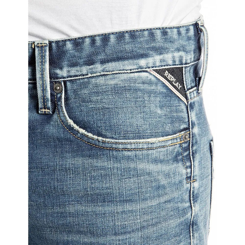 JEANS REPLAY WAITOM REGULAR FIT 12OZ CONFORT OLDWASH