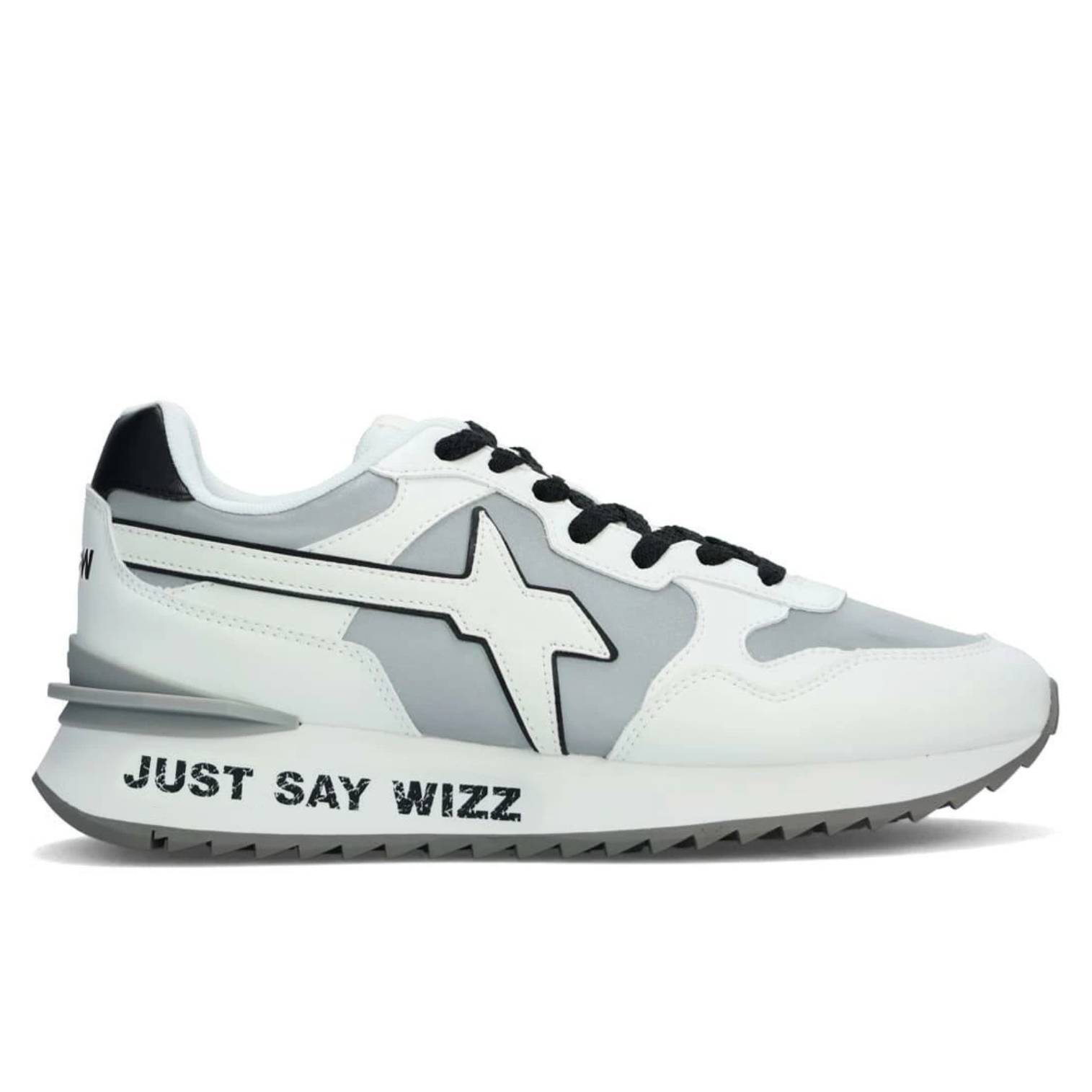 SCARPE WIZZ JUST SAY WIZZ  YAK-M. CALF REFLECTIVE WHITE BLA