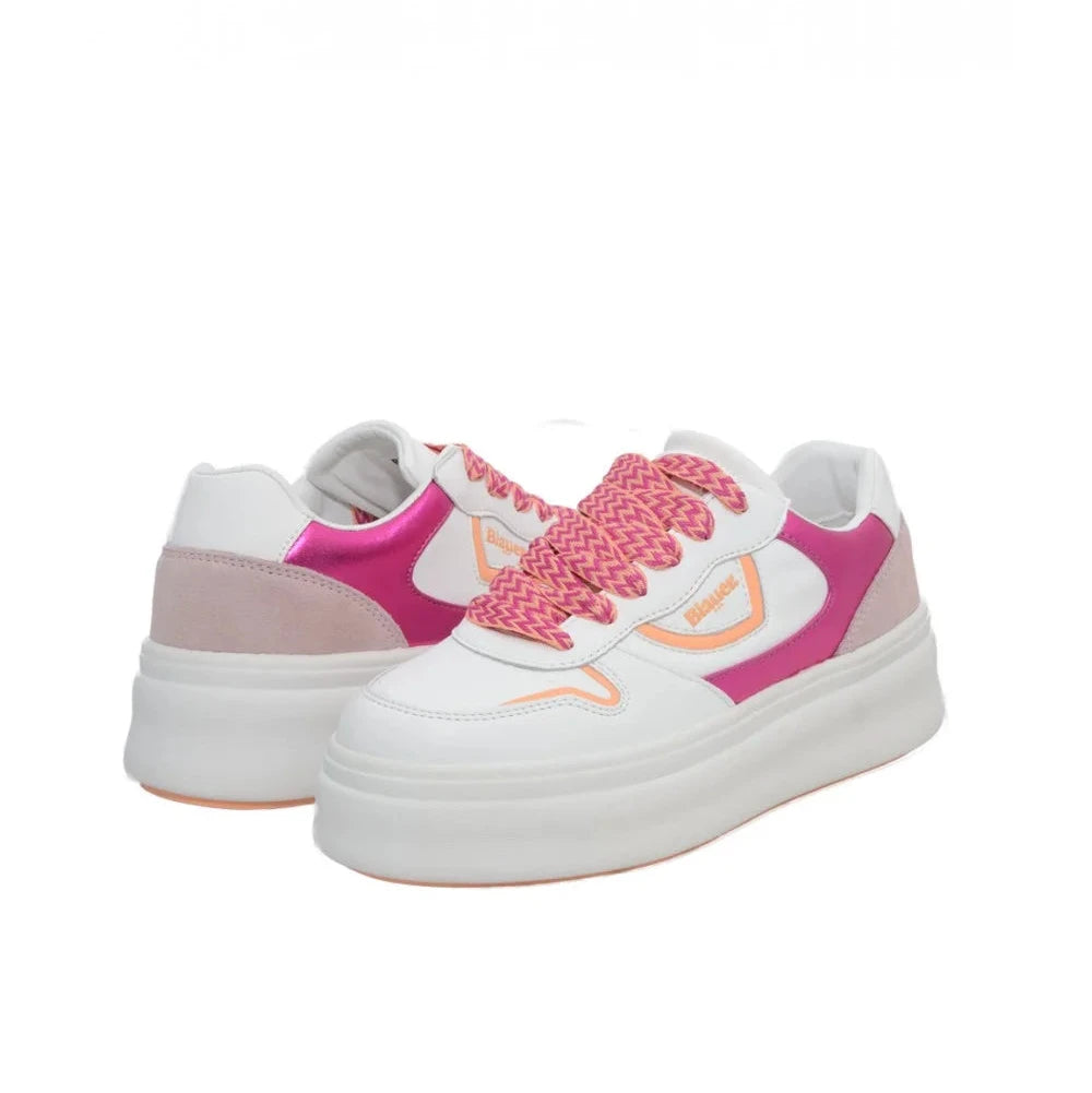 SCARPE BLAUER EMERY BIANCO FUXIA