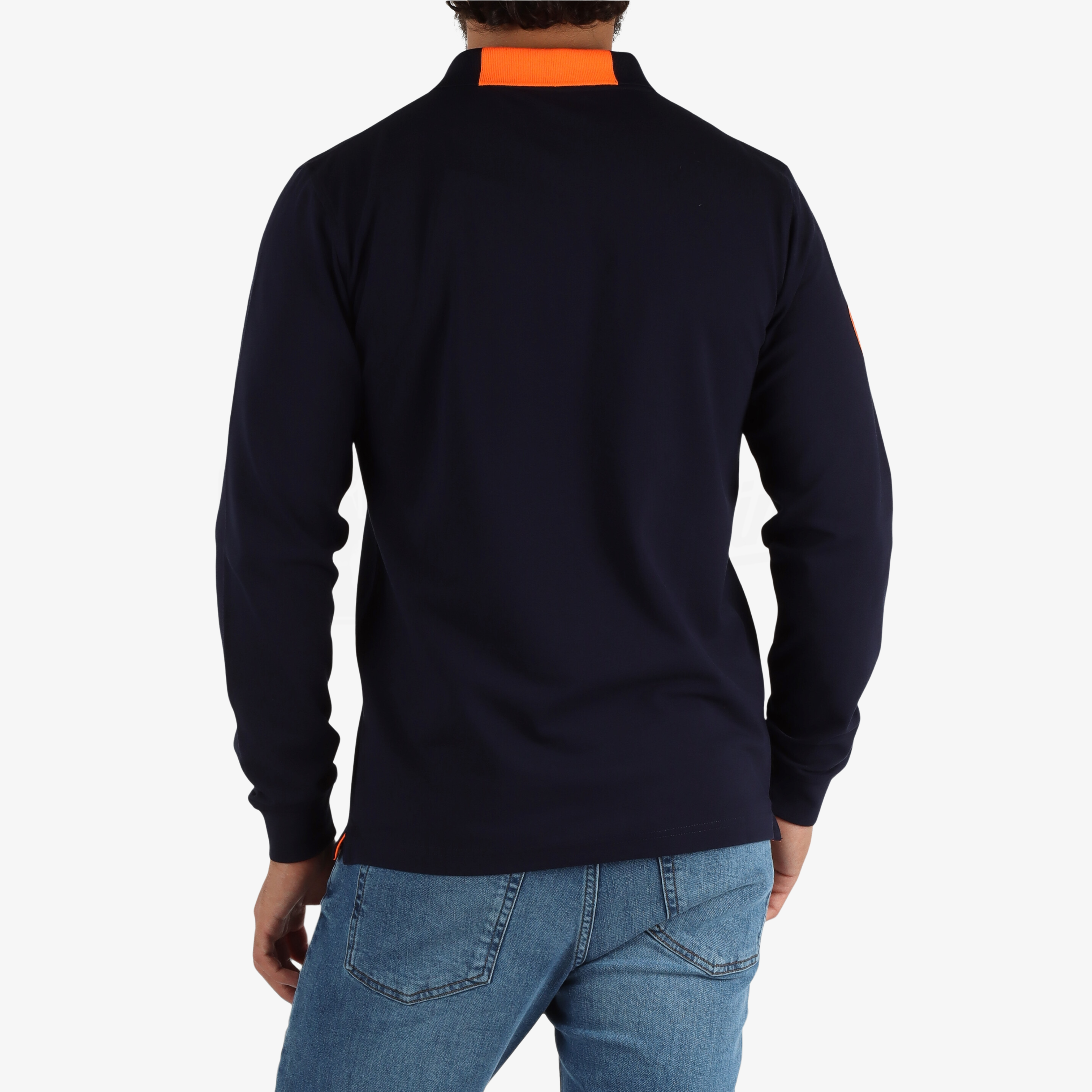 POLO SUN68 ML BIG LOGO FLUO
