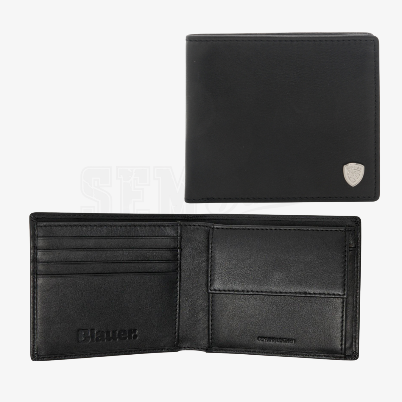 PORTAFOGLIO BLAUER PELLE COP COIN 9.5X12.12.5