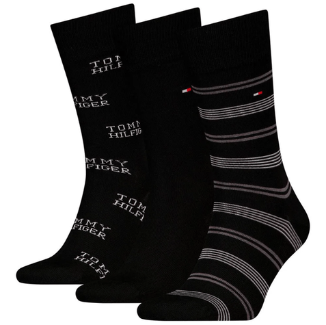 CALZE TOMMY HILFIGER GIFTBOX 3 PAIA