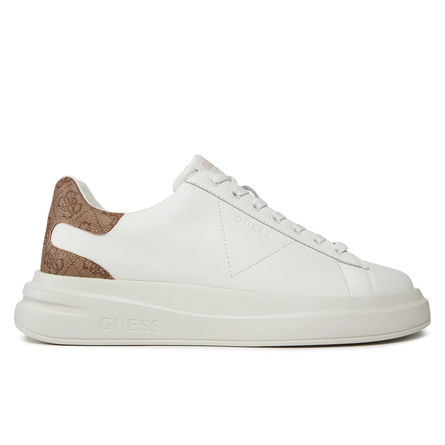 SCARPE GUESS ELBA FONDO MQ WHITE BEIGE BROWN