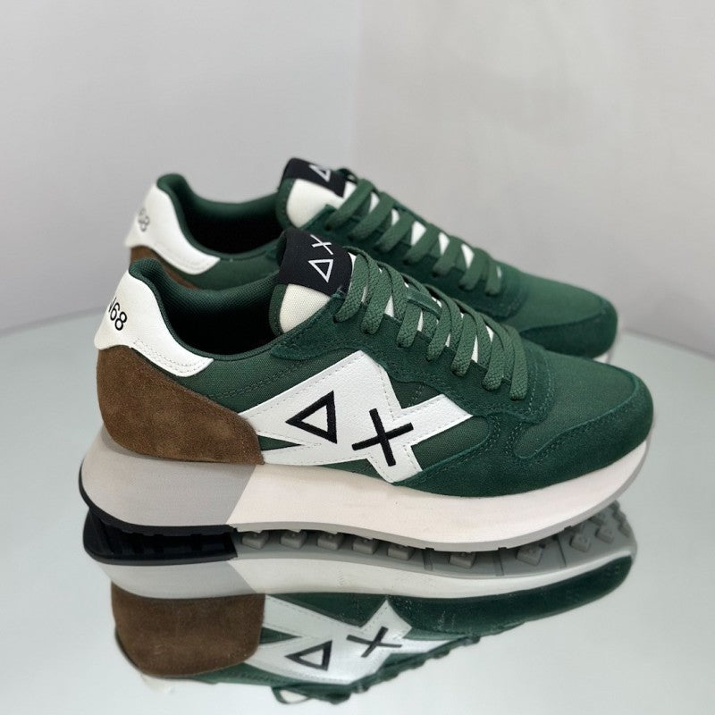 SCARPE SUN68 JAKI SOLID VERDE SCURO