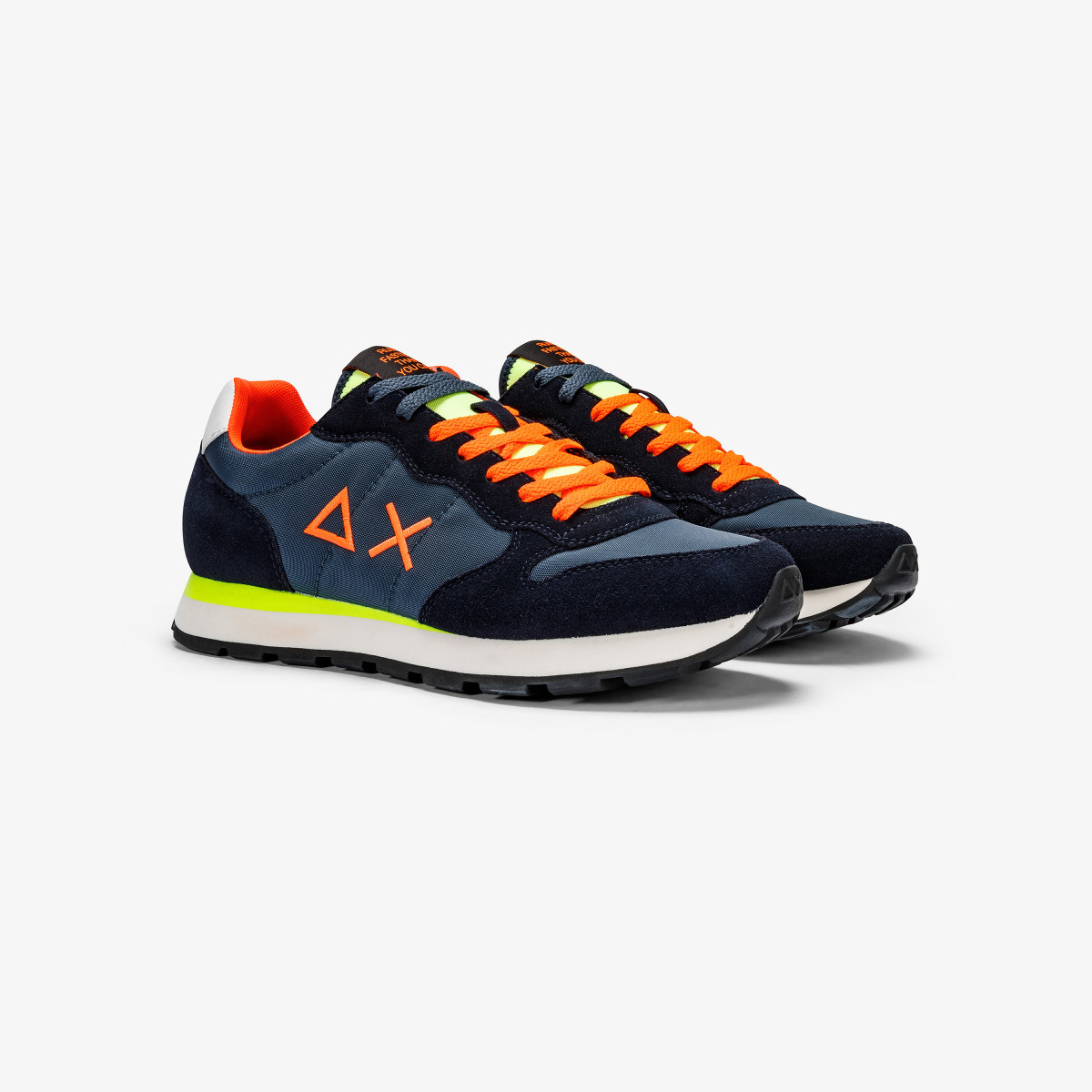 SCARPE SUN68 TOM FLUO NAVY BLU
