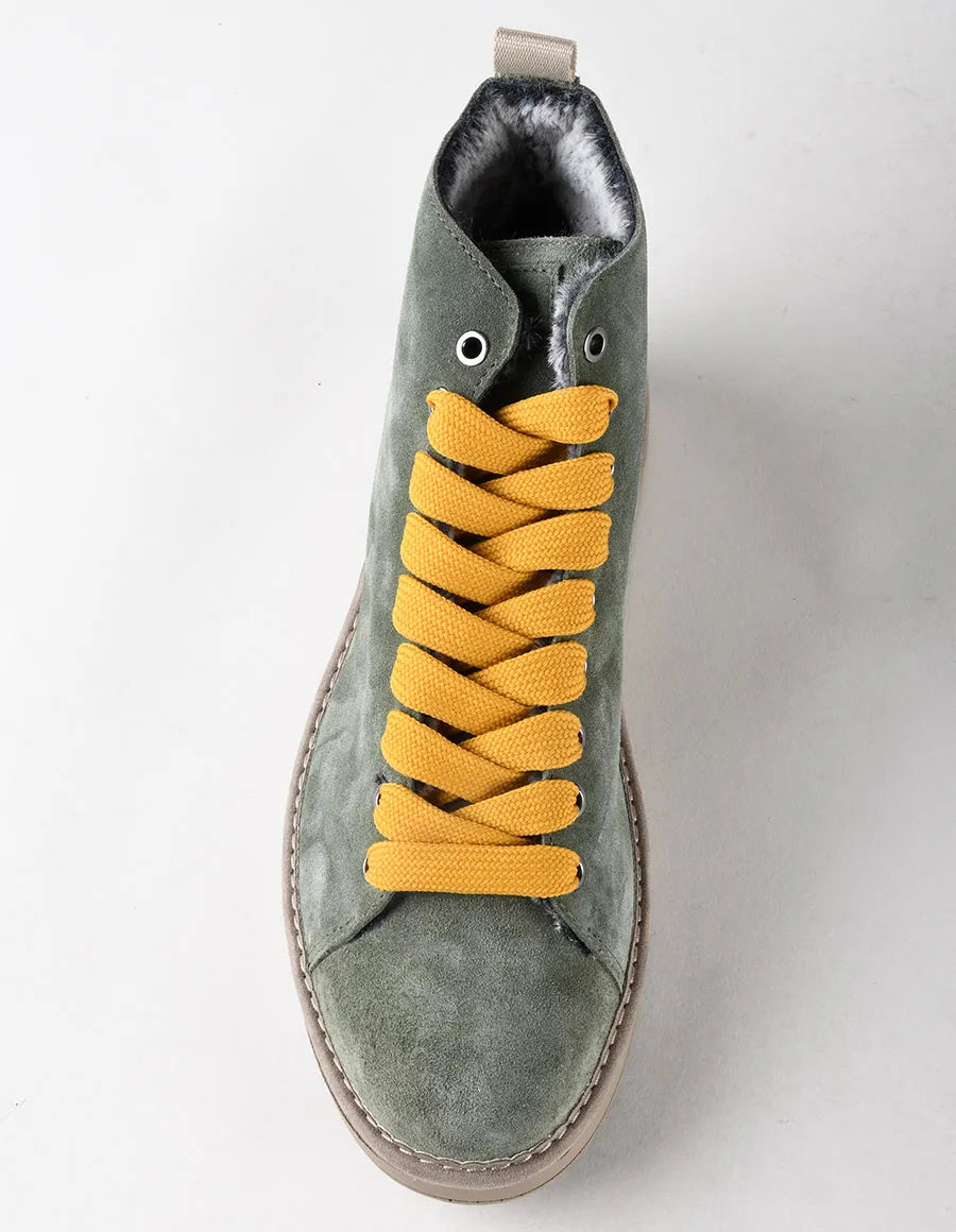 SCARPE PANCHIC POLACCHINO P001 SUEDE CON PELO MILITARE