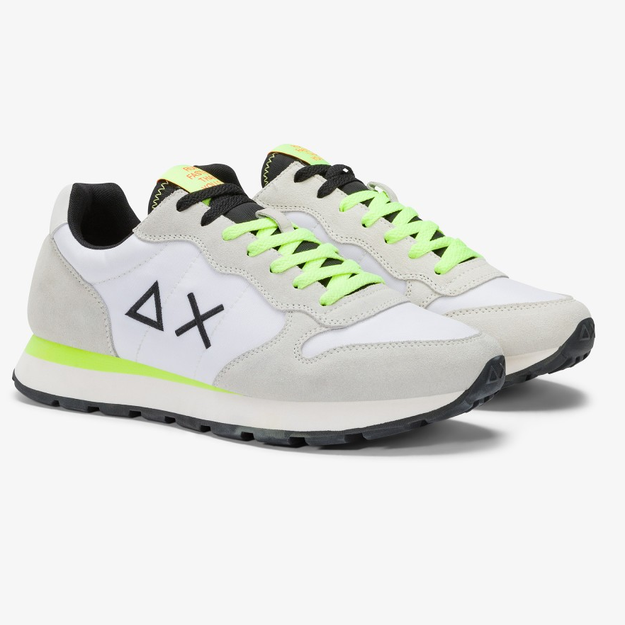SCARPE SUN68 TOM FLUO BIANCO