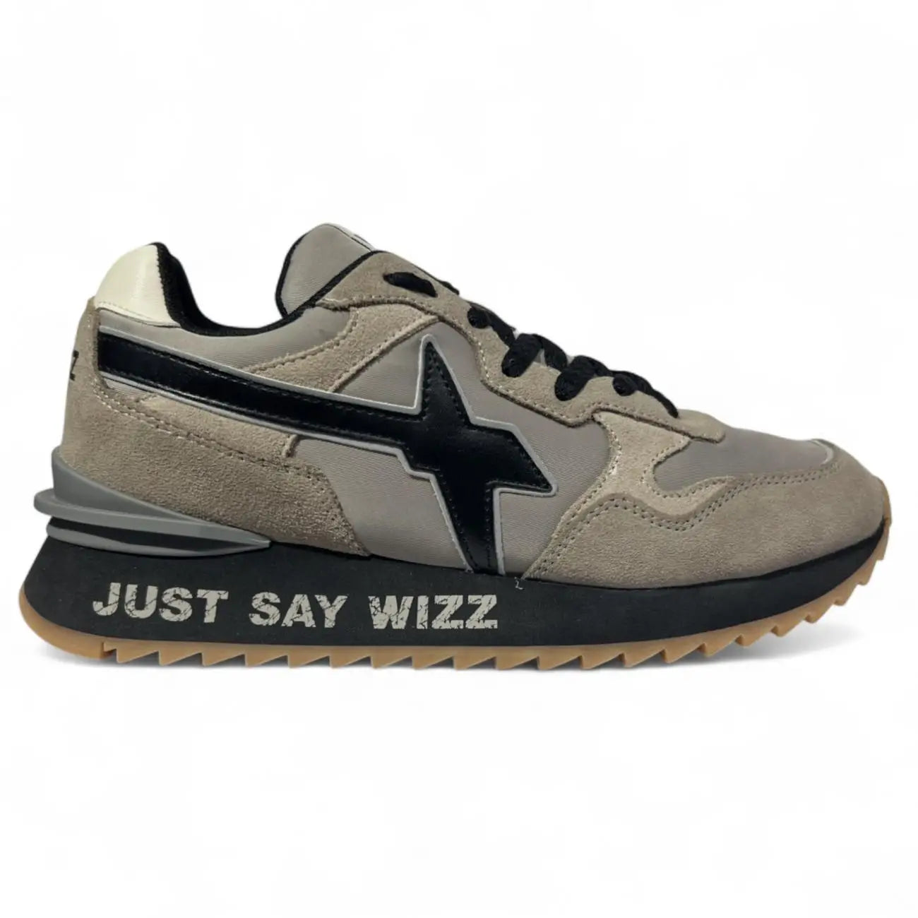 SCARPE WIZZ JUST SAY WIZZ  YAK-M. TAUPE BEIGE BLACK