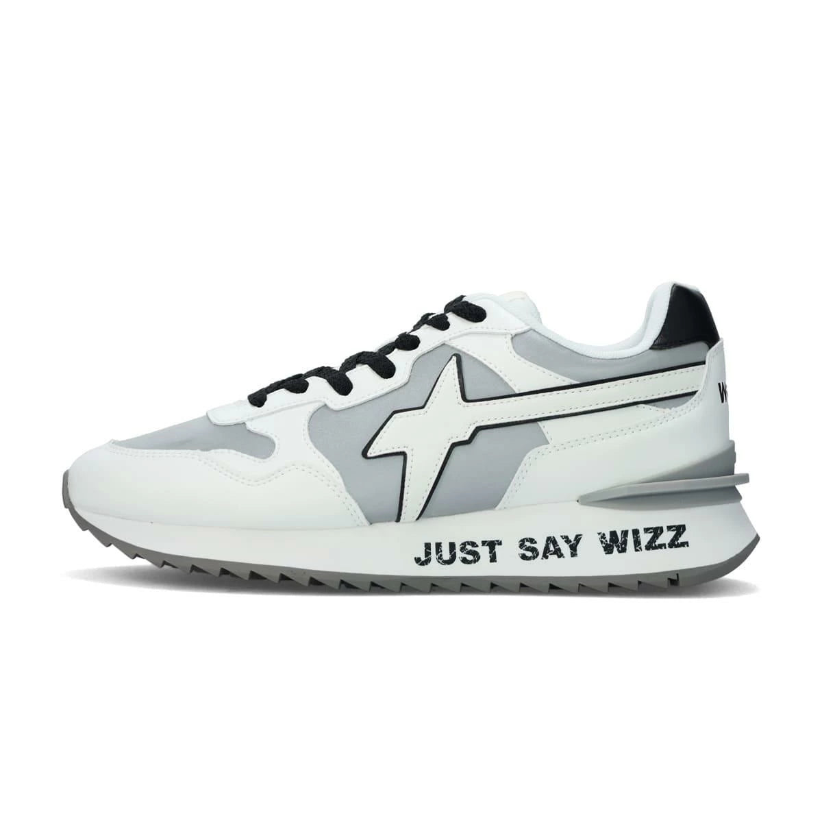 SCARPE WIZZ JUST SAY WIZZ  YAK-M. CALF REFLECTIVE WHITE BLA