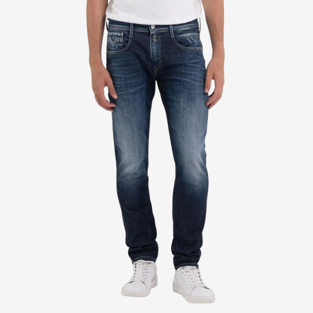 JEANS REPLAY AMBASS 573 BIO 10.5OZ DARK INDIGO SUPER STRETCH