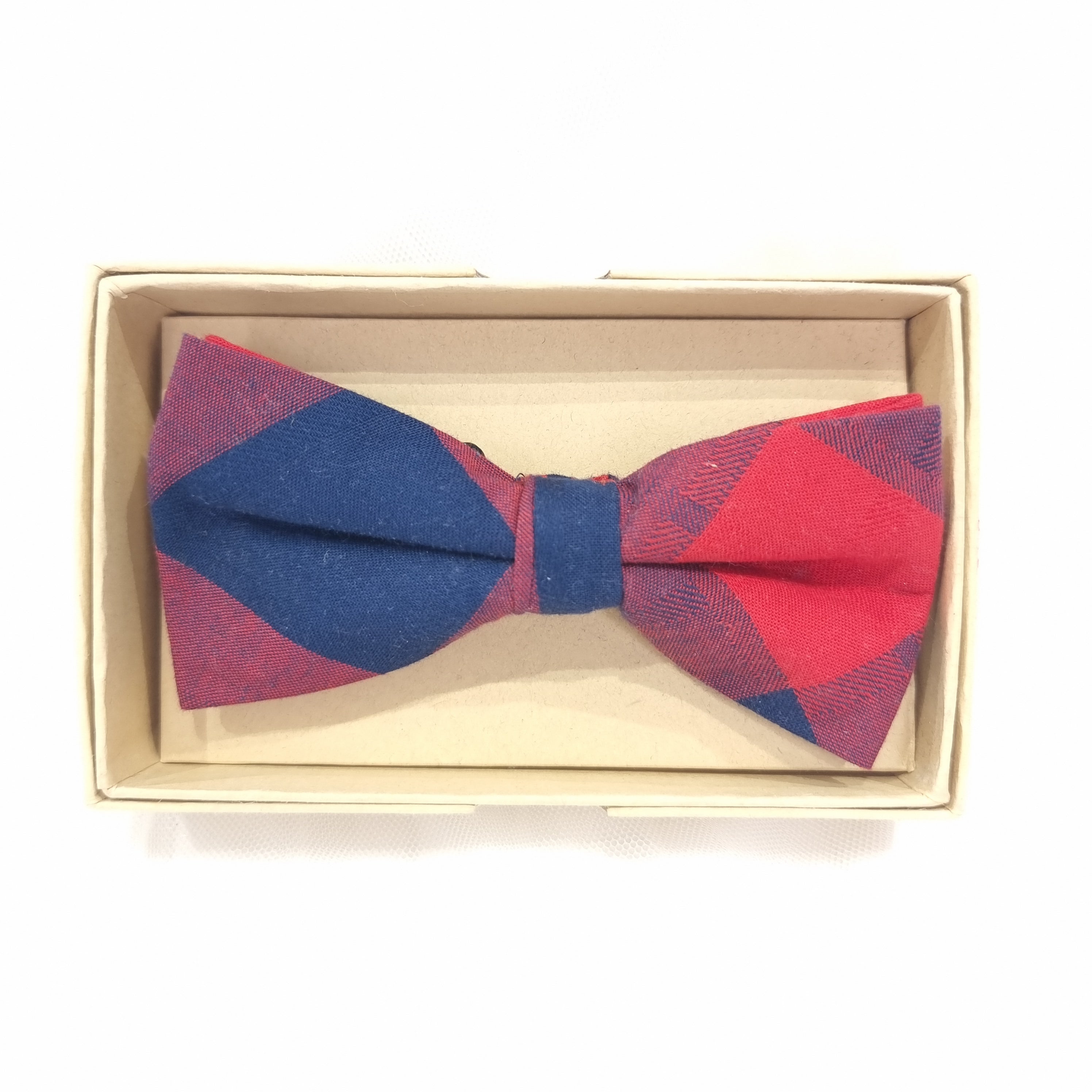 PAPILLON CHECK ROSSO BLU